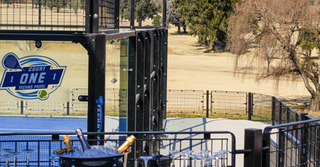 Well-maintained padel court for social padel parties in Johannesburg